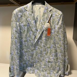 Men’s floral print blazer never worn